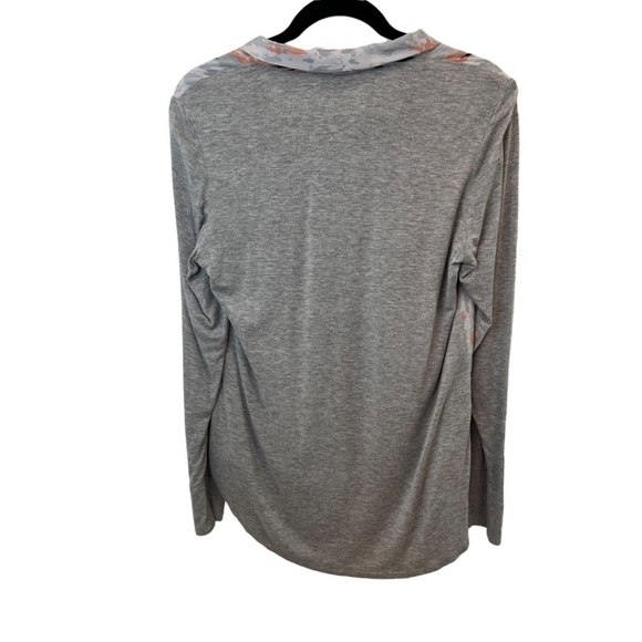 Perceptions Faux Wrap Blouse with Attached Tank High Low Hem Long Sleeve size L - Picture 4 of 4